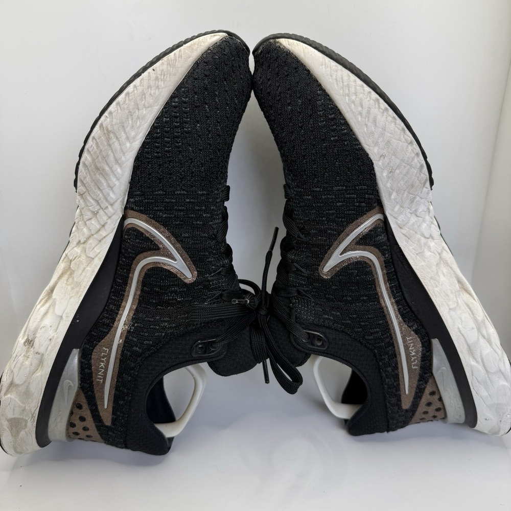 Nike React Infinity Run Flyknit 3 Womens Sz 9.5 Black Metallic Copper DD3024-009 - Picture 10 of 11